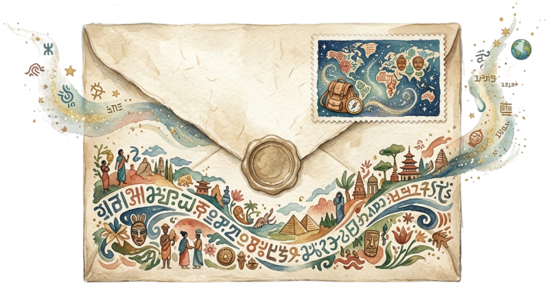 Envelope newsletter illustration